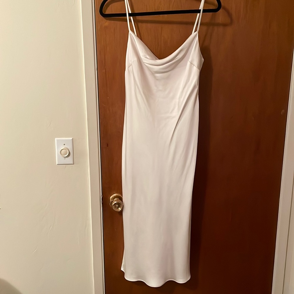 Express Cream Slip-dress